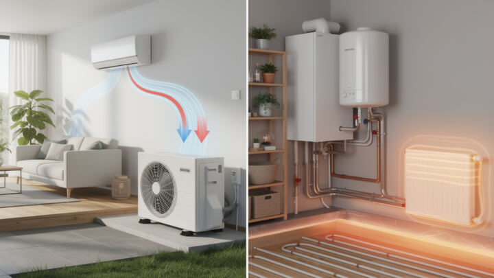 Quelle différence entre pompe à chaleur air/air et air/eau ? 1 découvrez les différences essentielles entre une pompe à chaleur air/air et air/eau, leurs avantages, fonctionnement et utilisations pour choisir la solution de chauffage adaptée à vos besoins.